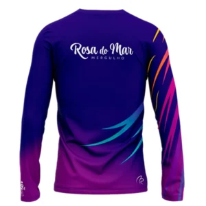 Camiseta UV50 Rosa do Mar - Manga Longa